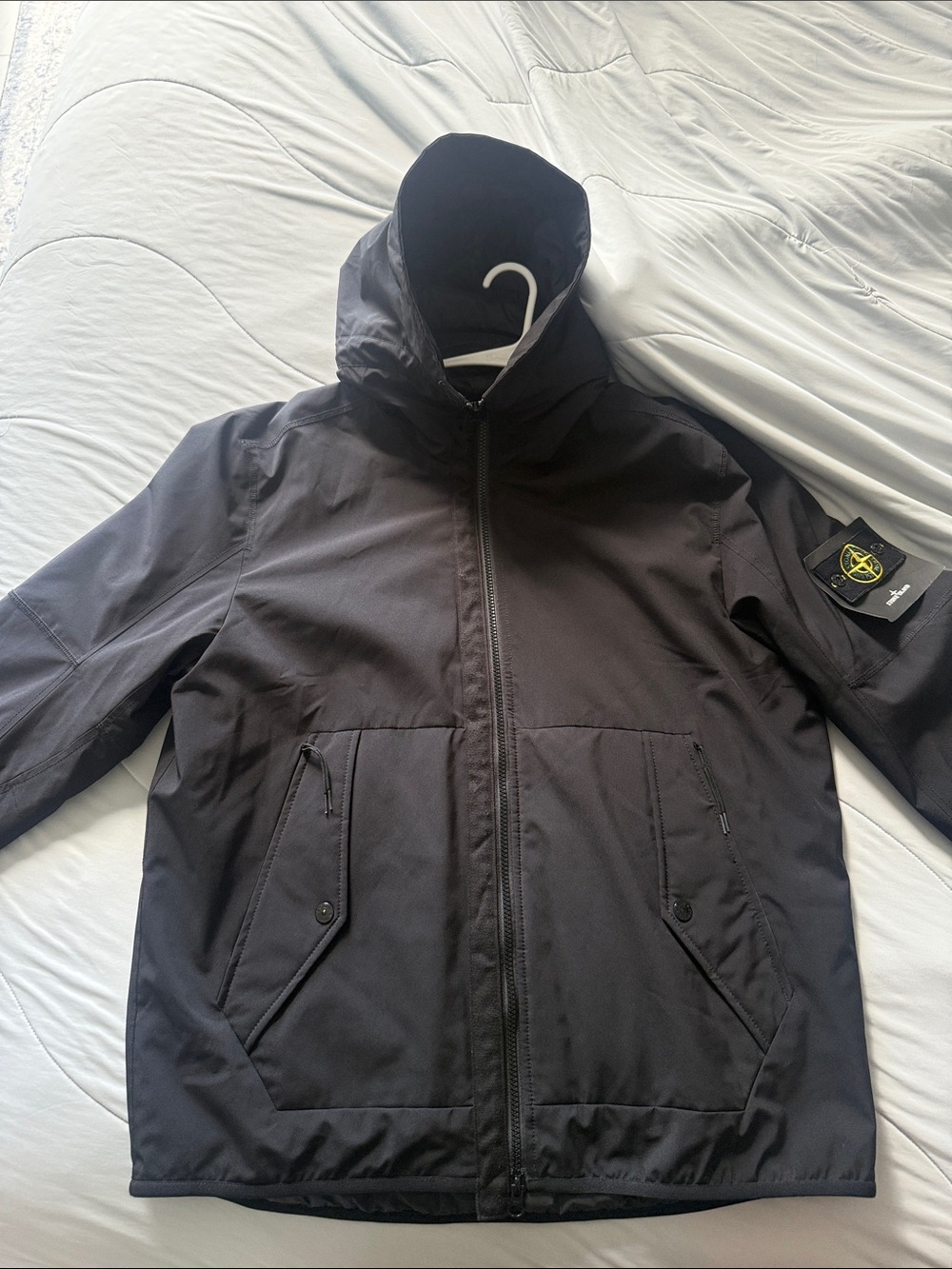 Stone Island Soft Shell-R jacket features Primaloft insulation technology